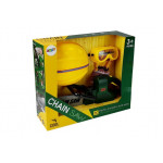 Pilčícka sada - píla, prilba, rukavice, okuliare - žlto-zelená